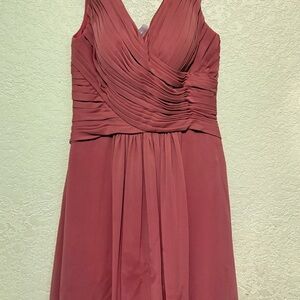 Elegant Sleeveless Maxi Dress in Dusty Rose